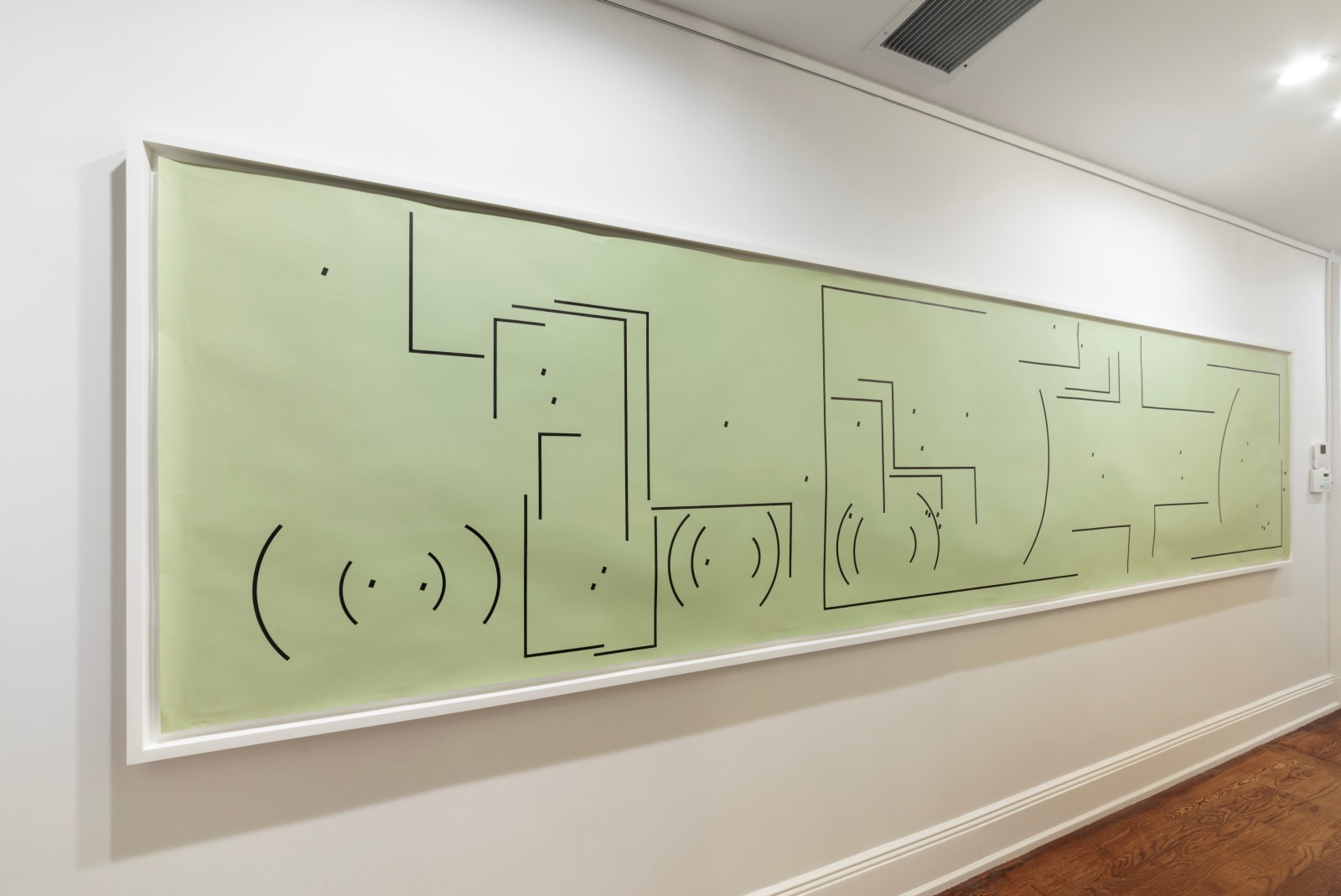 Barry Le Va, Including; Excluding #II Centerpoints: partially separated; partially exchanged (according to area), 1975
