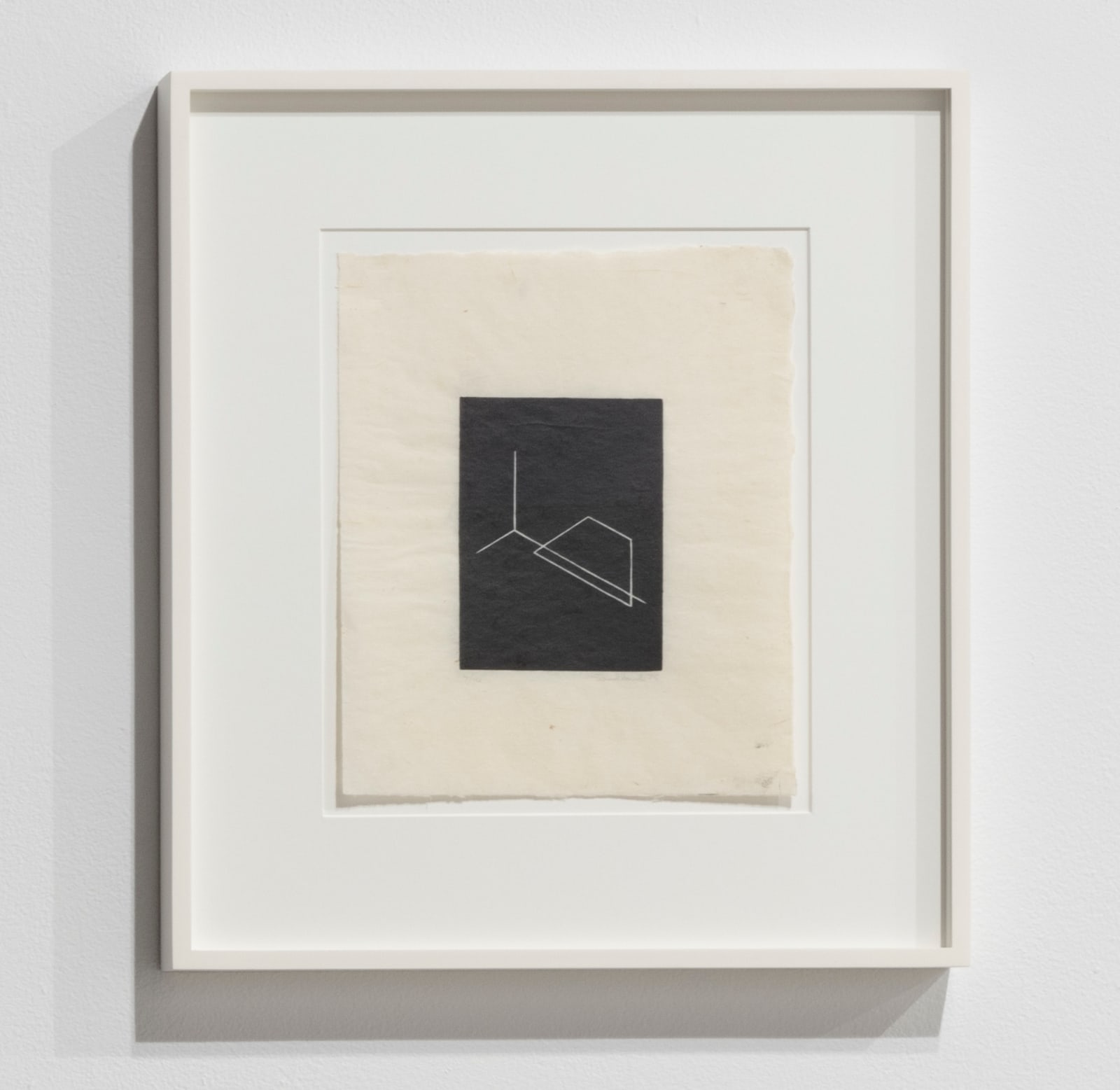 Fred Sandback, Linocut, 1975