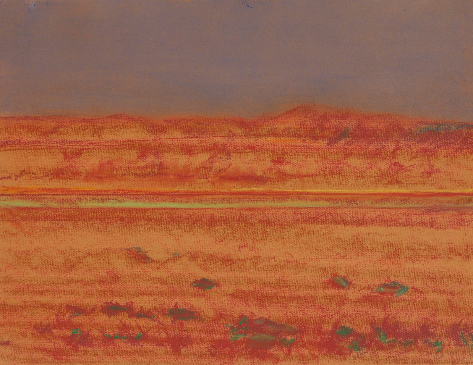 Richard Artschwager, Bushes in Orange Field, 2011