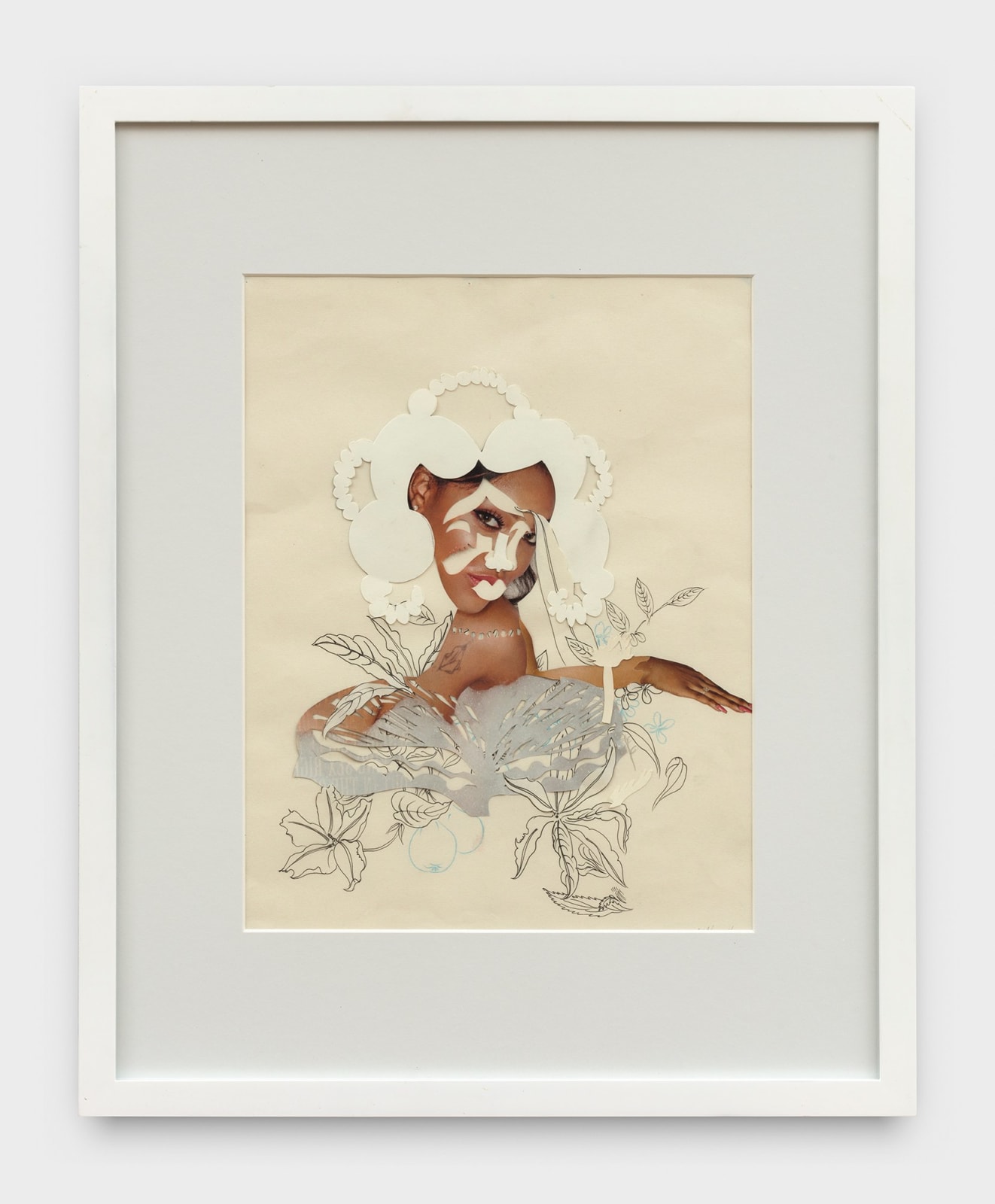 Wardell Milan, Untitled (Woman and Botanicals), 2016