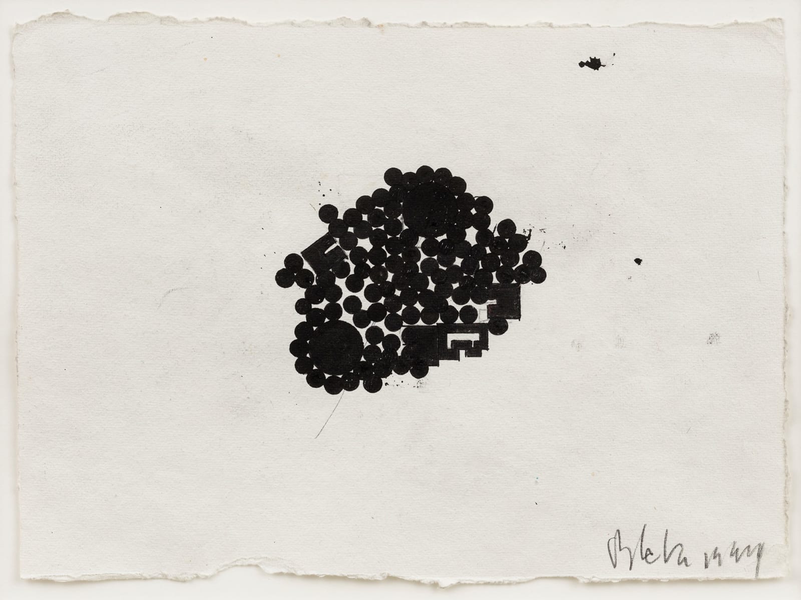 Barry Le Va, Clot-Pushed from the Outside, 1994