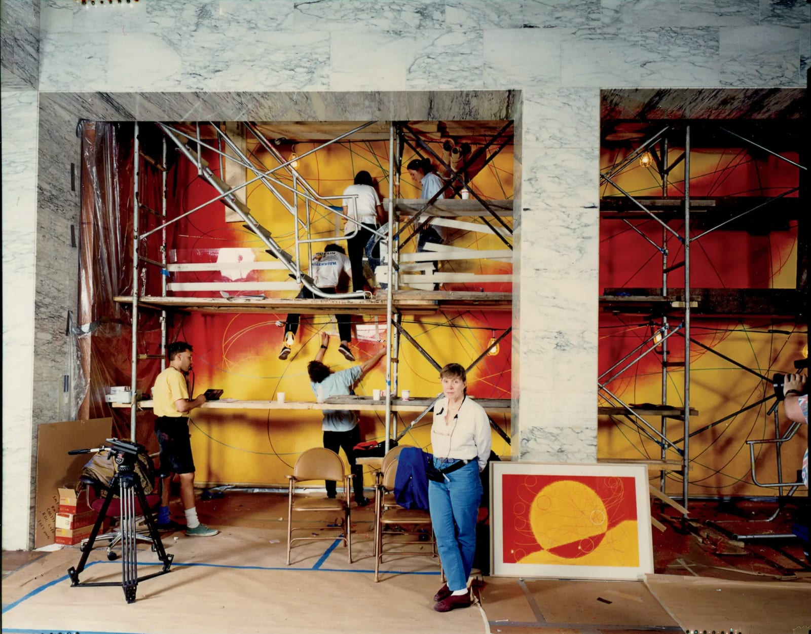 Dorothea Rockburne, (i) Northern Sky; (ii) Southern Sky, 1992