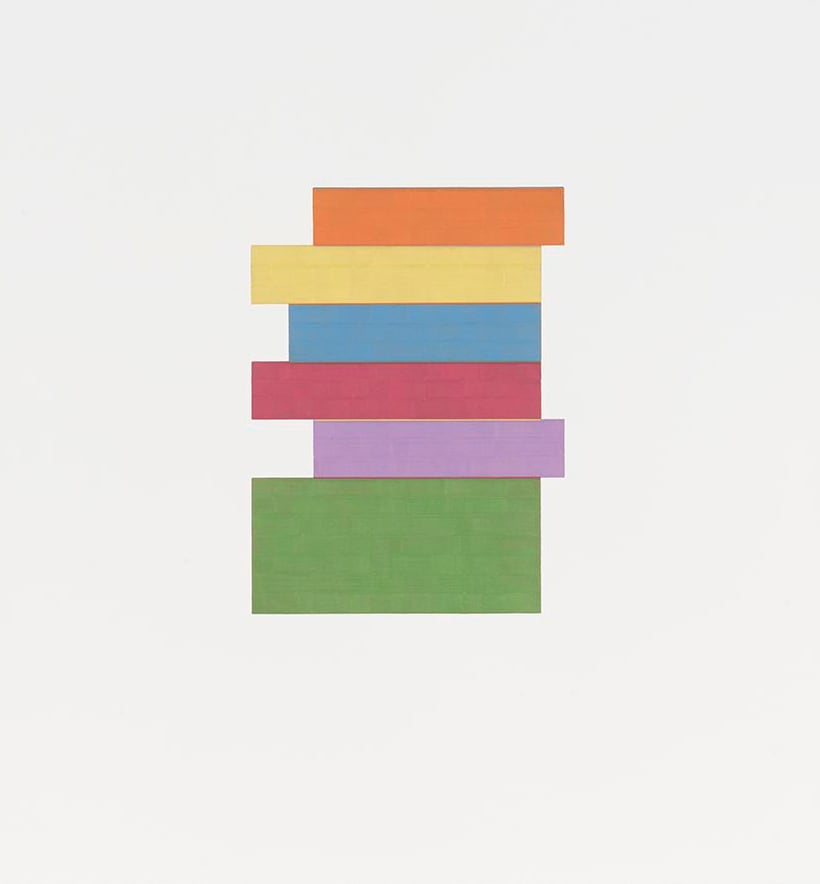 Julia Fish, Study for Threshold - Plan, excerpt/s : stevedore [ spectrum stack, west to east when west is green ], 2018