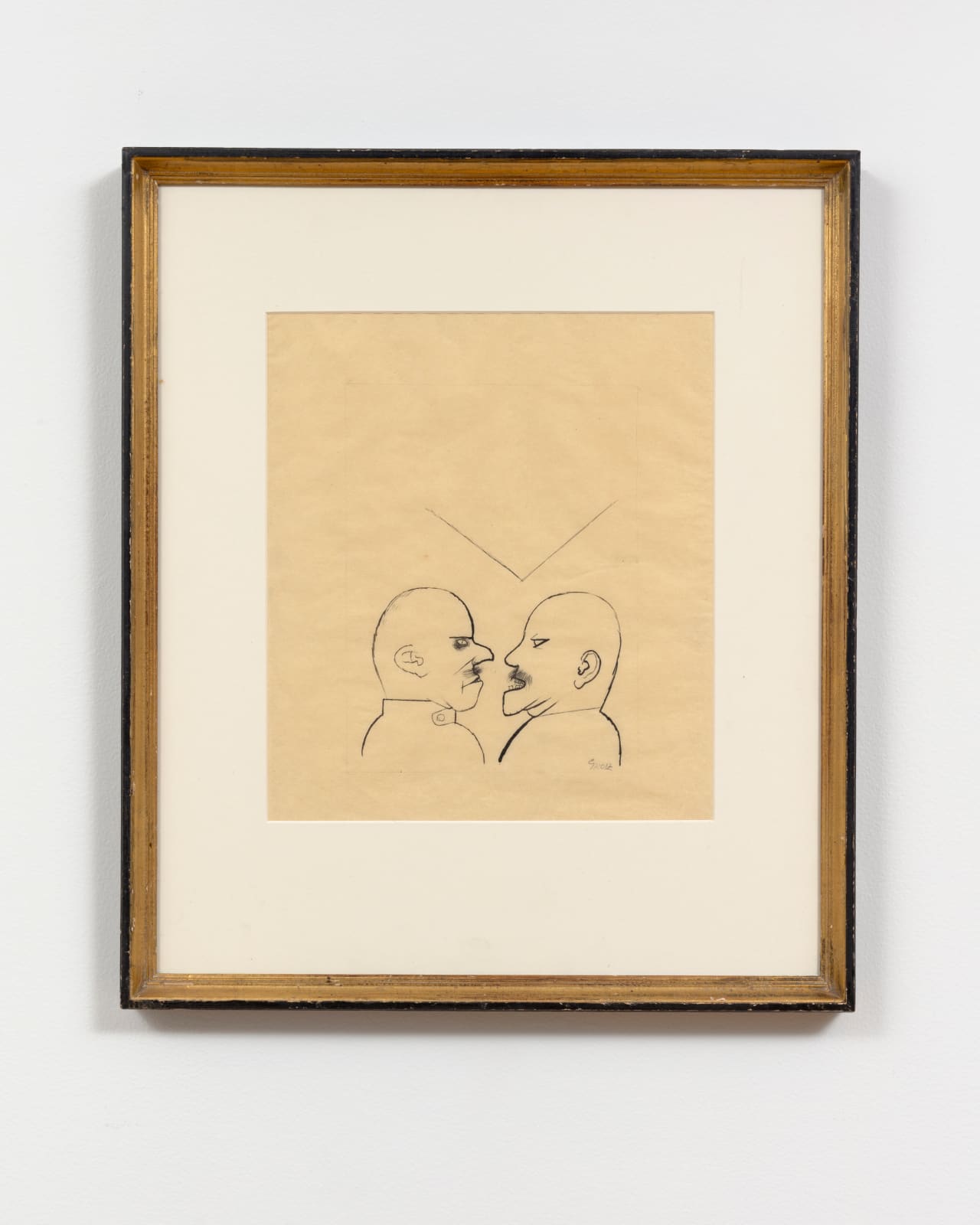 George Grosz, Two Quarreling Men, 1920