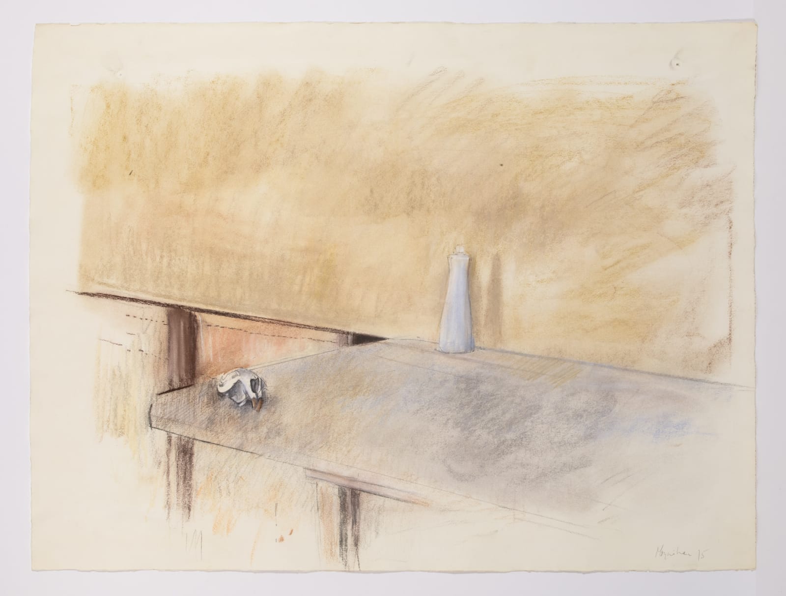 Rodrigo Moynihan, Jug and Skull on a Table, 1975