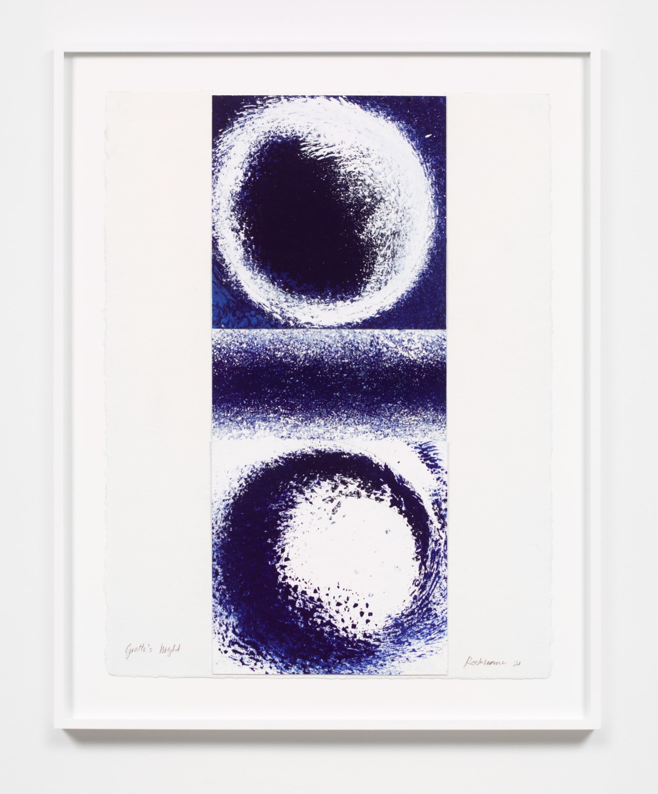 Dorothea Rockburne, Giotto's Night, 2021