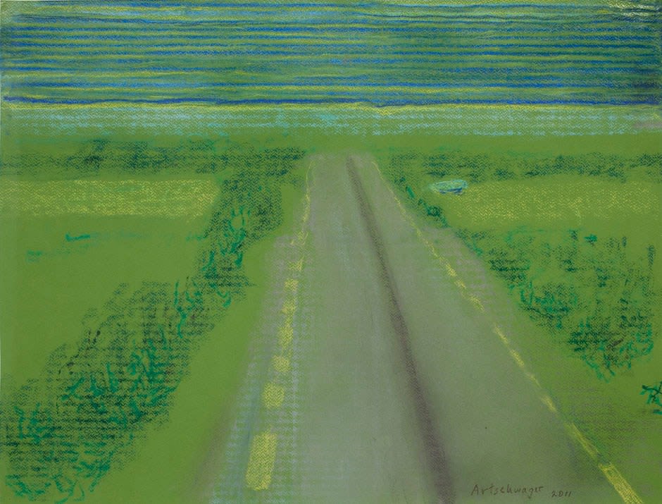 Richard Artschwager, Irish Road with Striped Sky, 2011