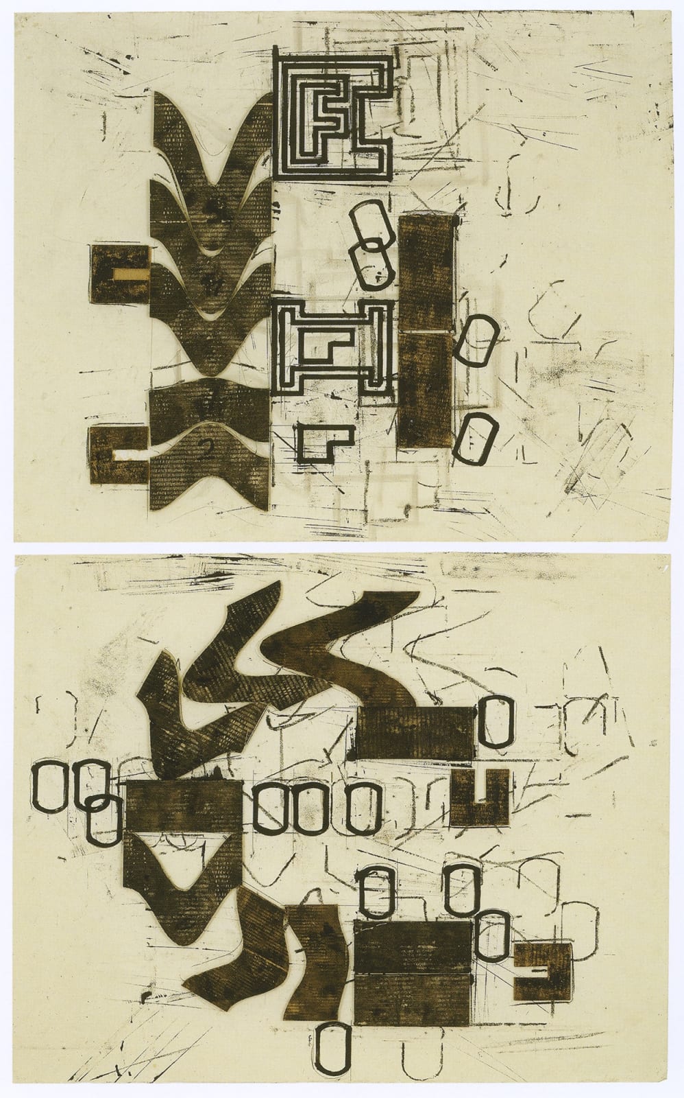 Barry Le Va, Study for Sculpture in two parts, 1991