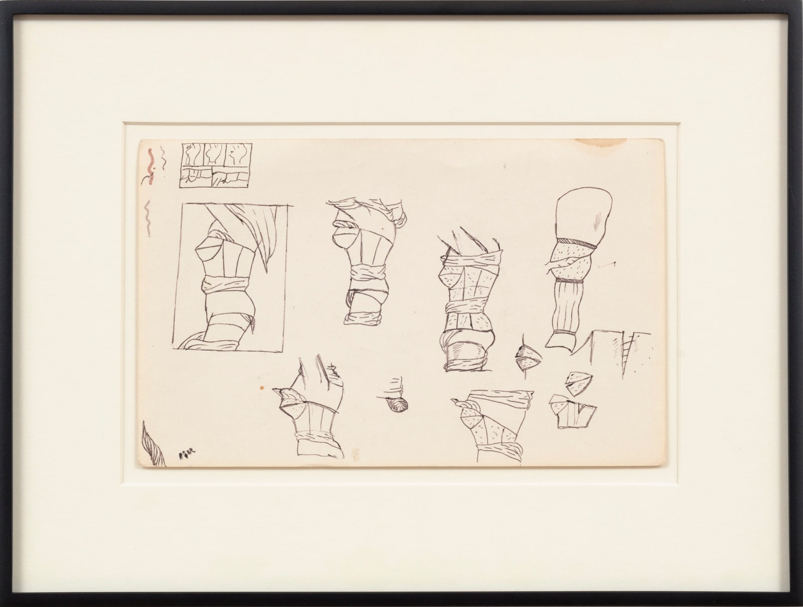 Christina Ramberg, Untitled (detailed undressing torsos), c. 1970s