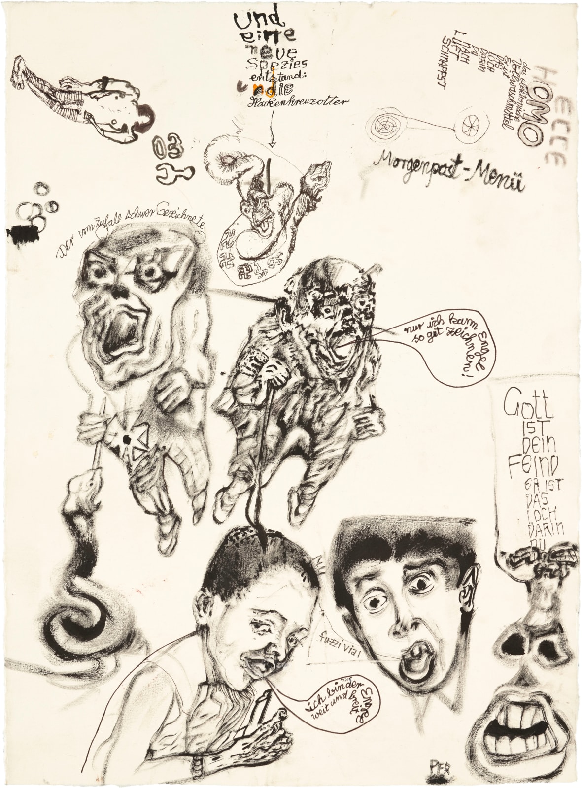 Erwin Pfrang, Ohne Titel (Morgenpost-Menü) (Untitled (Morning Post Menu)), 2023/24