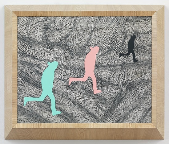 Richard Artschwager, Running Man (triple), 2013
