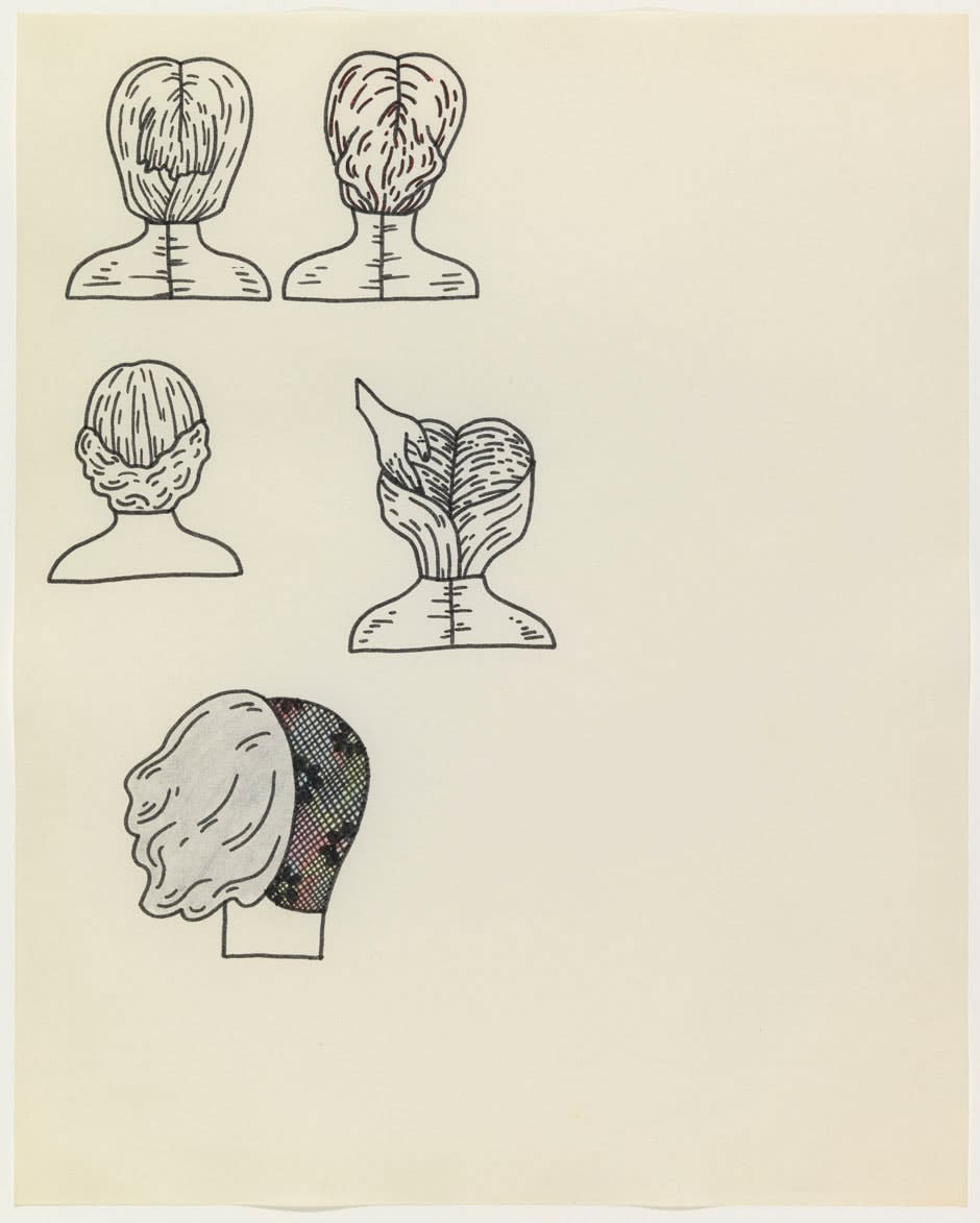 Christina Ramberg, Untitled (Five Heads), ca. 1969