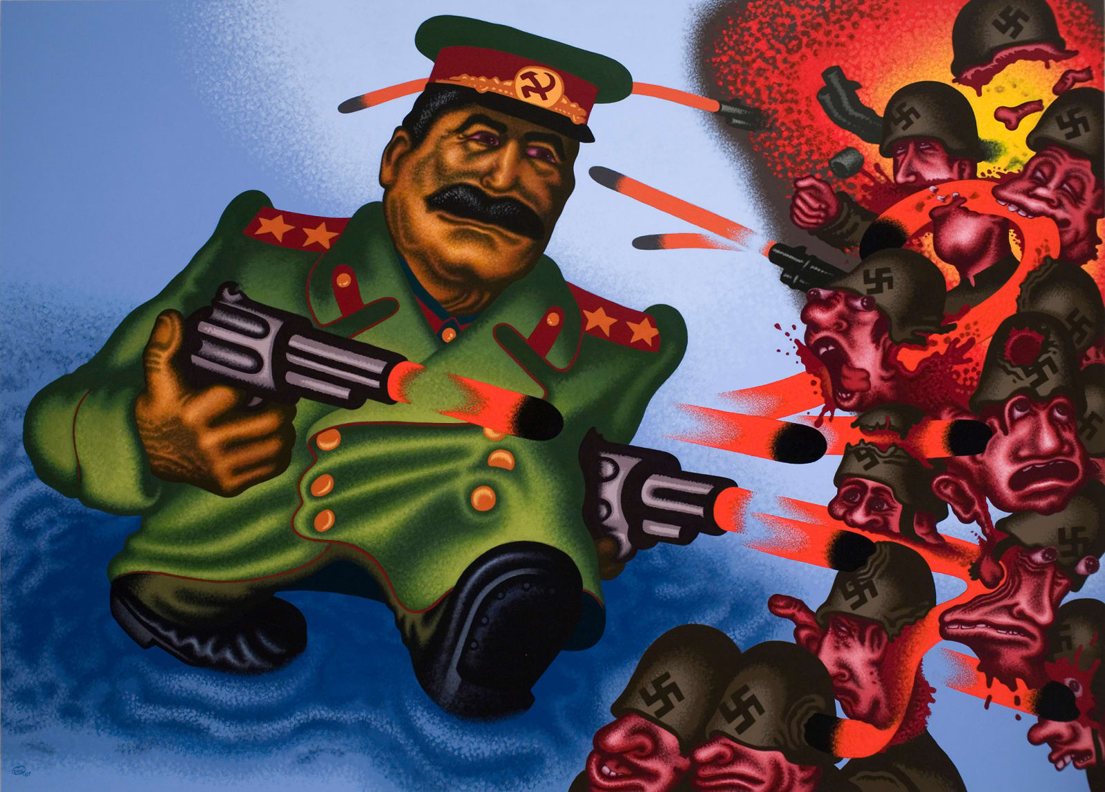 Peter Saul, Stalin in 1943, 2007
