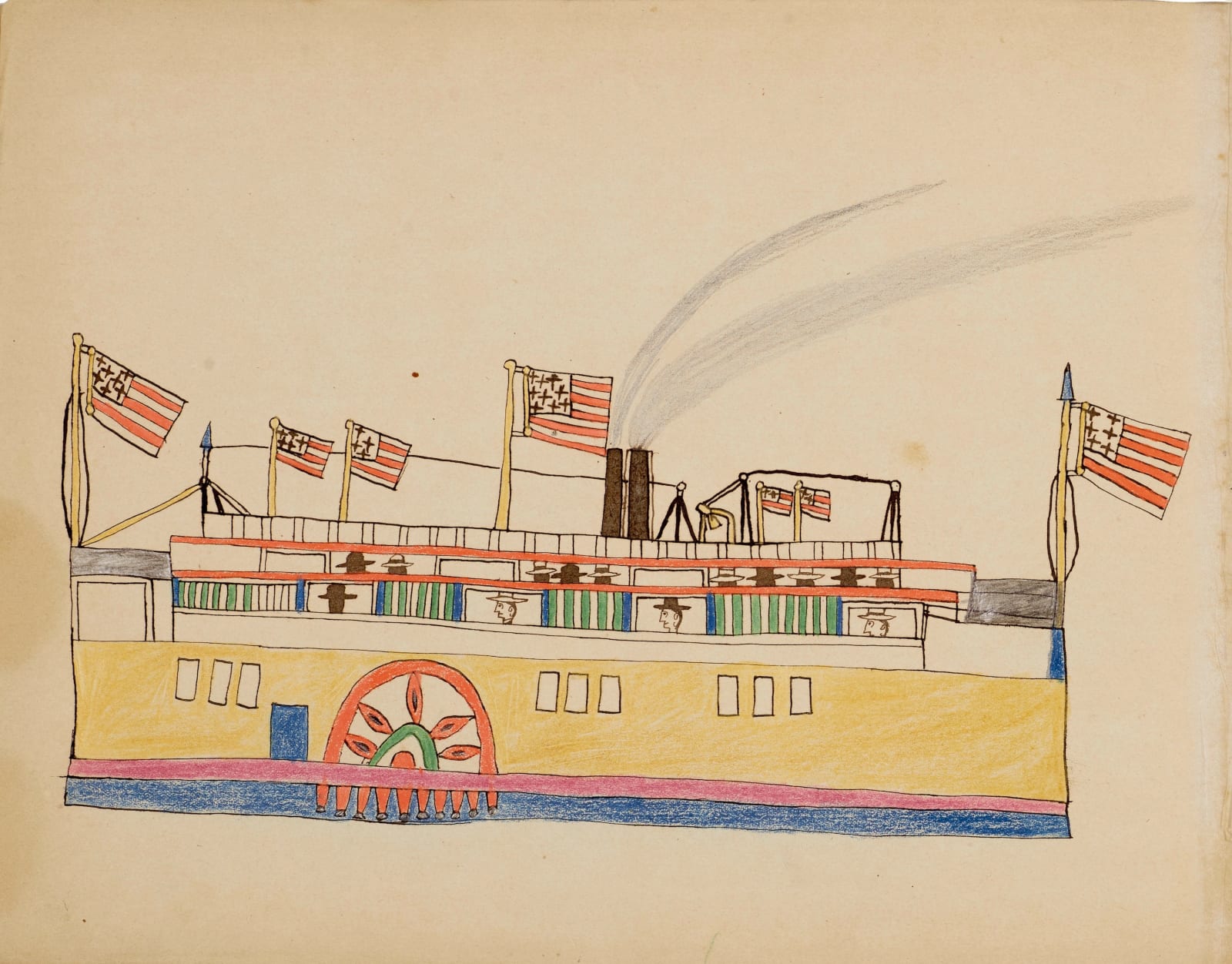 Nokkoist (Bear's Heart), Paddlewheeler, ca. 1876