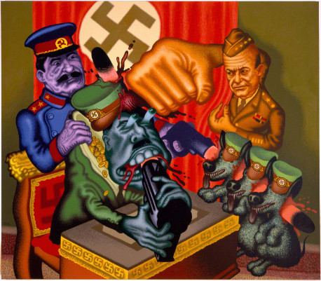 Peter Saul, Hitler's Bunker, 2006