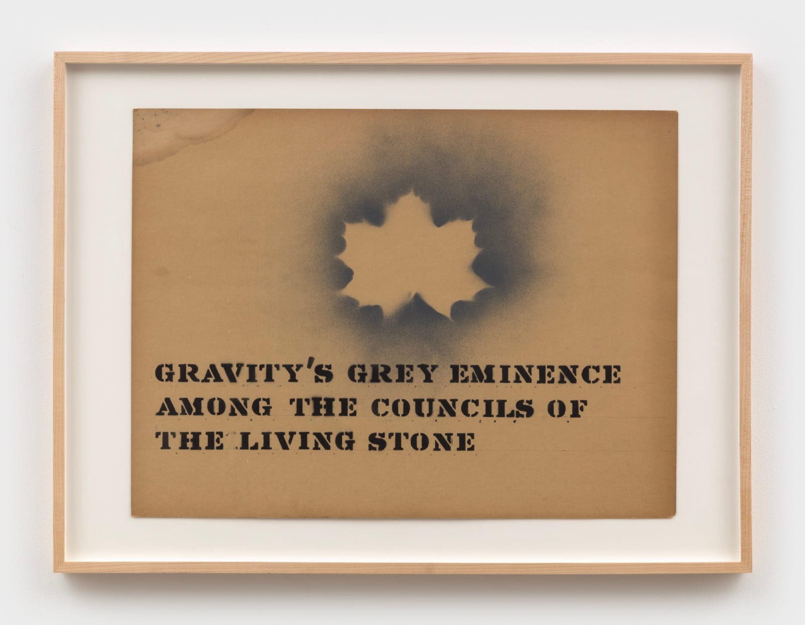 Bill Bollinger, Gravity's Grey Eminence Among the Councils of the Living Stone, late 1960s