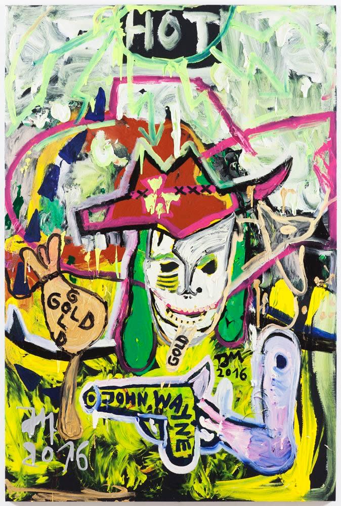 Jonathan Meese, DOC RICHARD WAGNER THE KID MIT COLT THE KRILL...(SHOOT MY SHOT), 2016