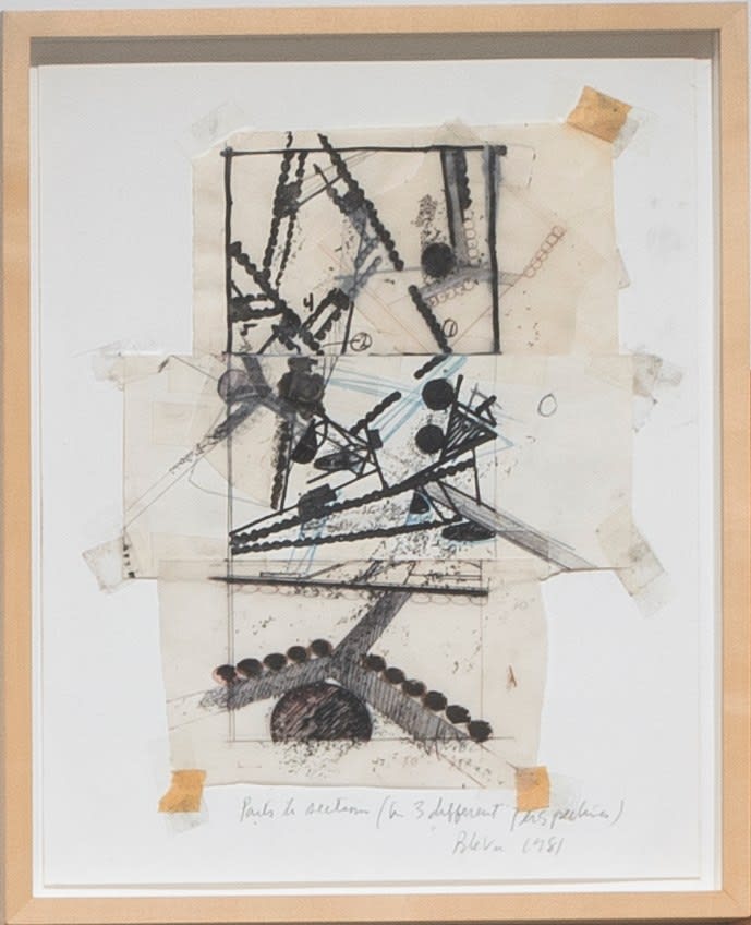 Barry Le Va, Parts in Sections (in 3 Different Perspectives), 1981