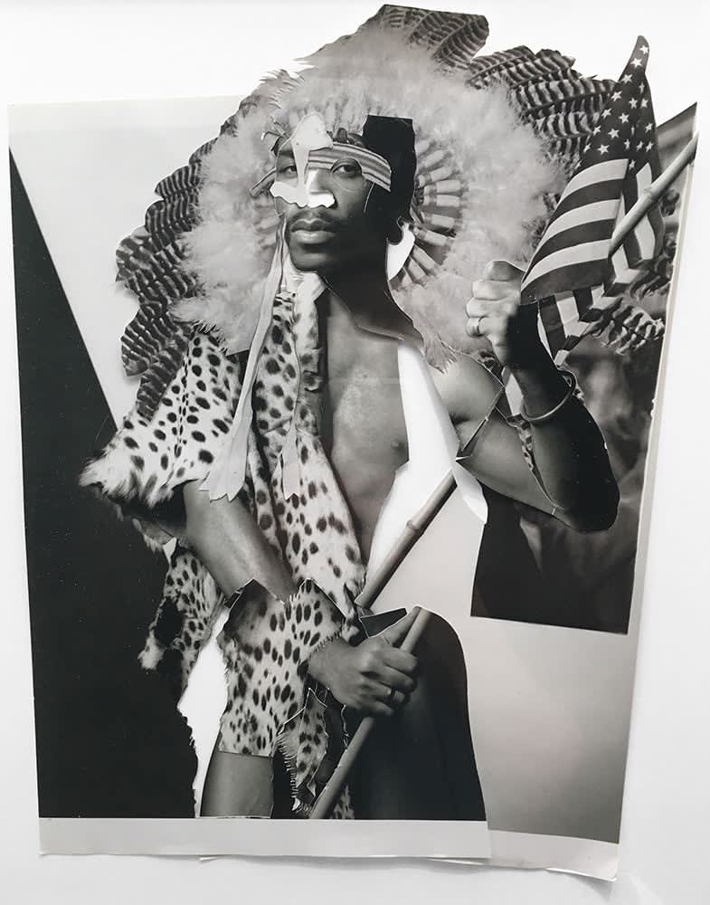 Wardell Milan, Man with an Indian headdress, N.Y.C., 2017