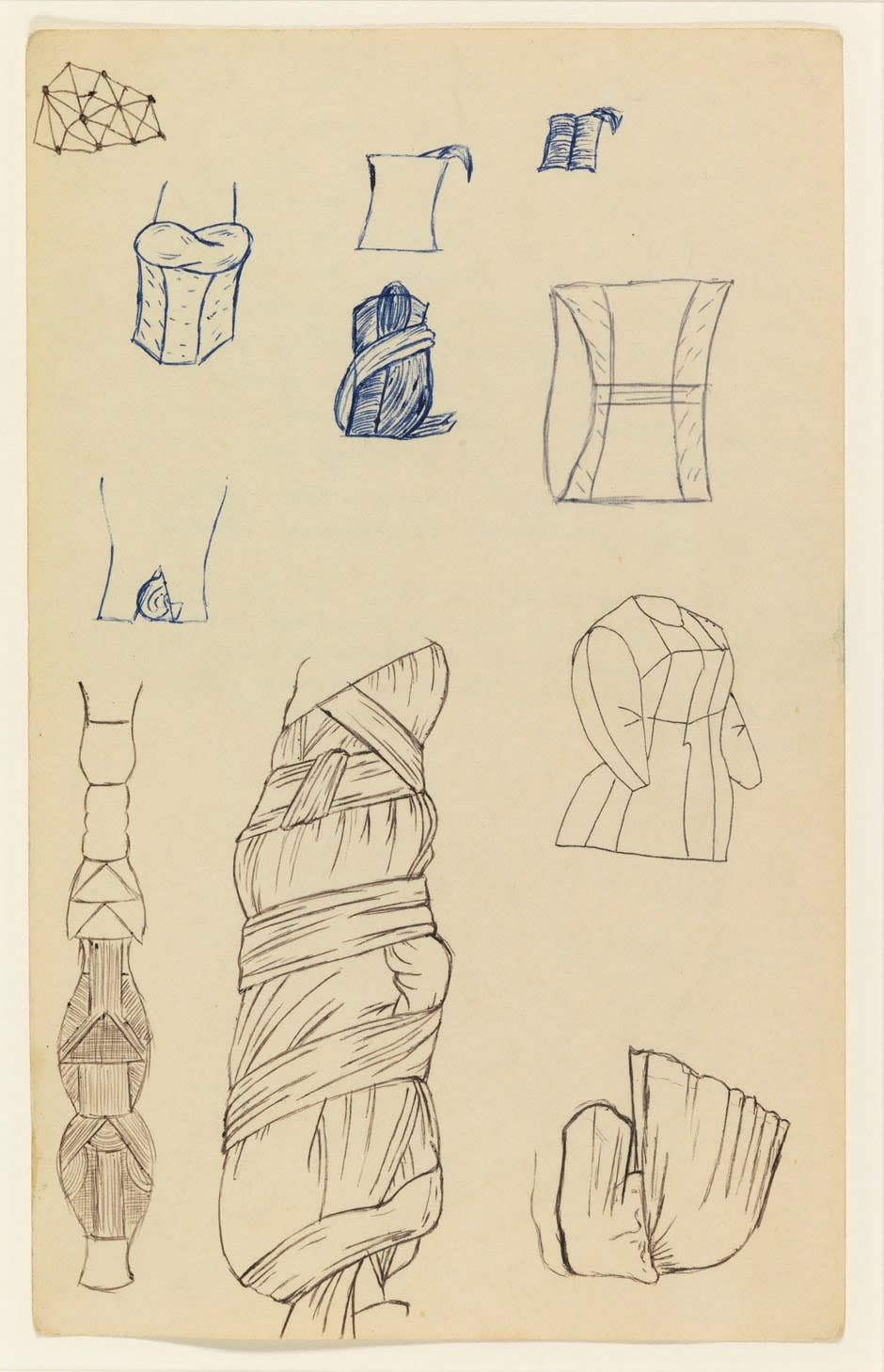 Christina Ramberg, Untitled (Wrapped Torso), ca. 1972