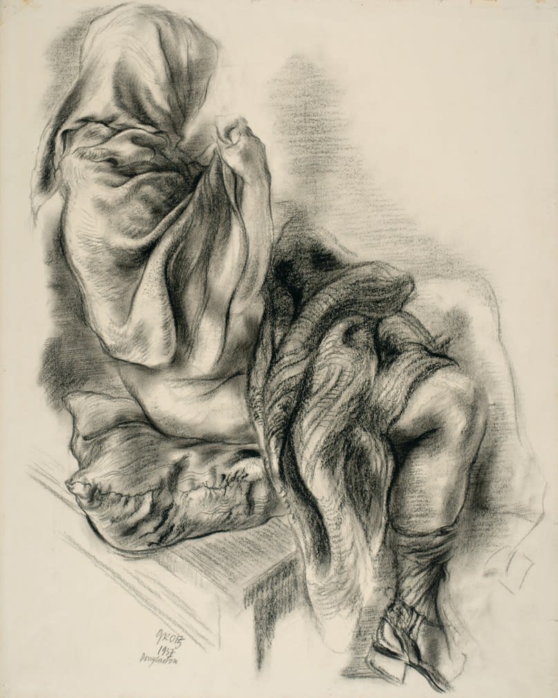 George Grosz, Draped Figure, 1937