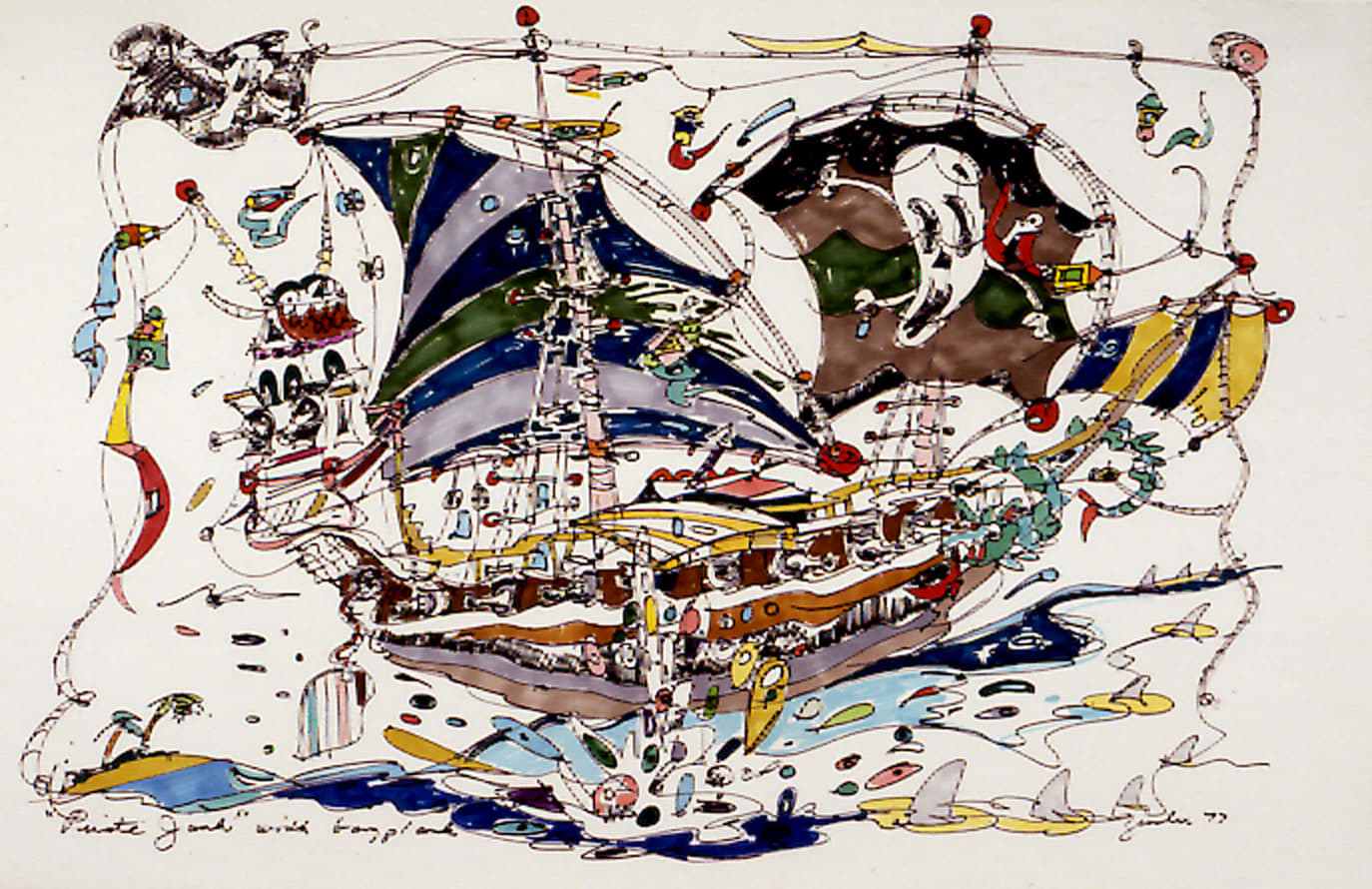 Joe Zucker, Pirate Junk with Gang Plank, 1977
