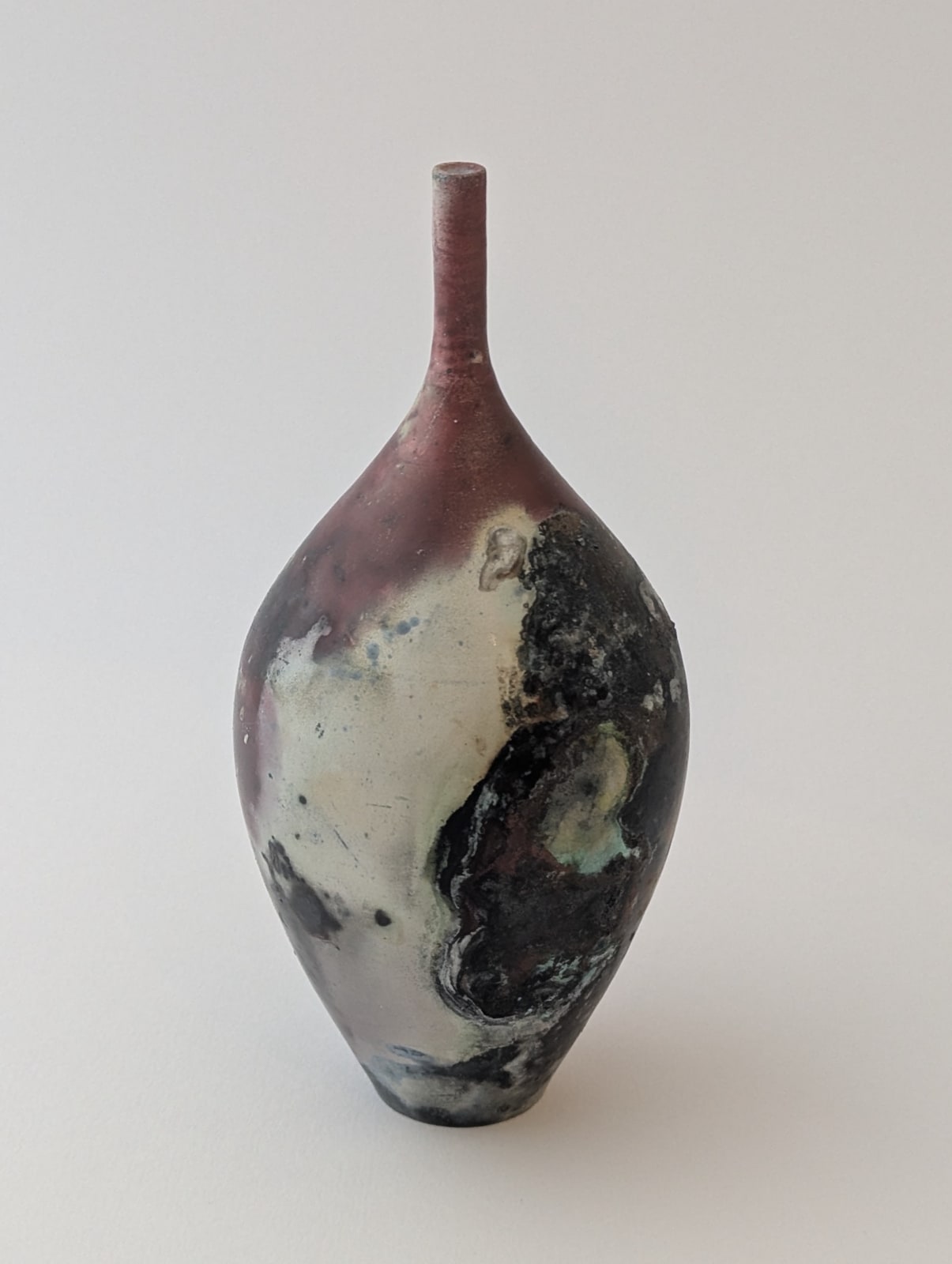 Kit Andrews, Small Pit-fired Bottle 9, 2024