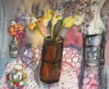 Lydia Corbett (née Sylvette David), Yellow Irises