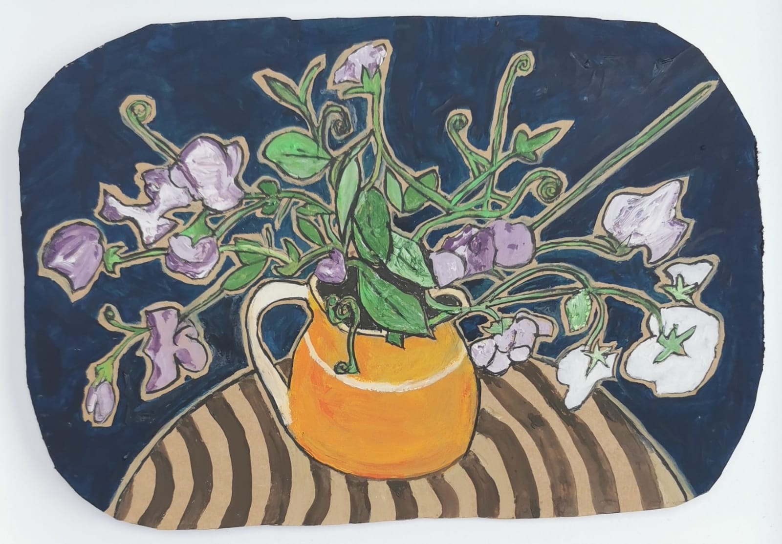 Eddie Martin, Sweet Peas on Blue