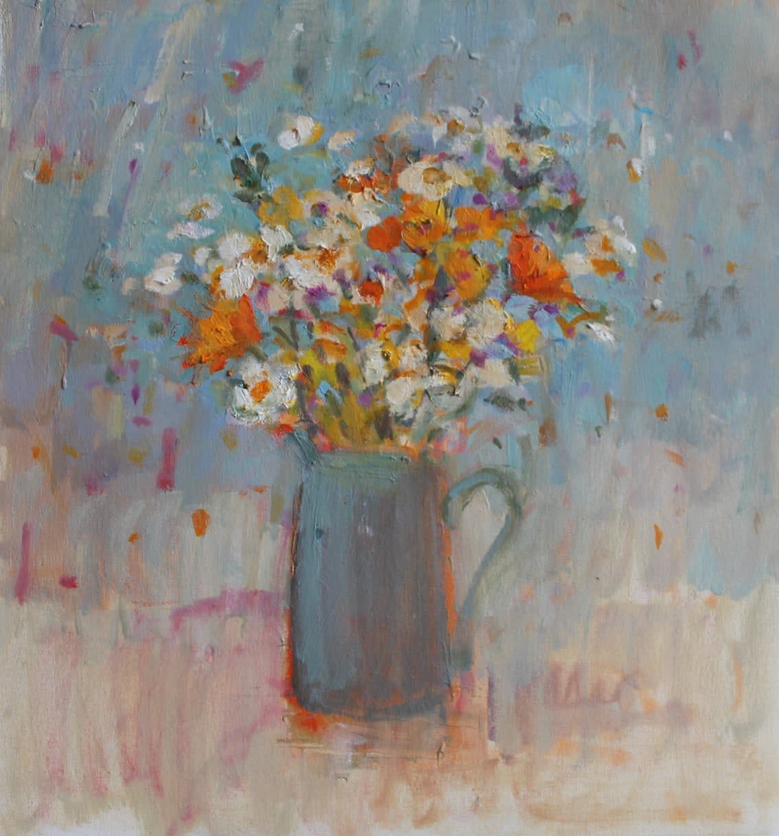 Jackie Philip, Mixed Flowers with Foxgloves, 2020