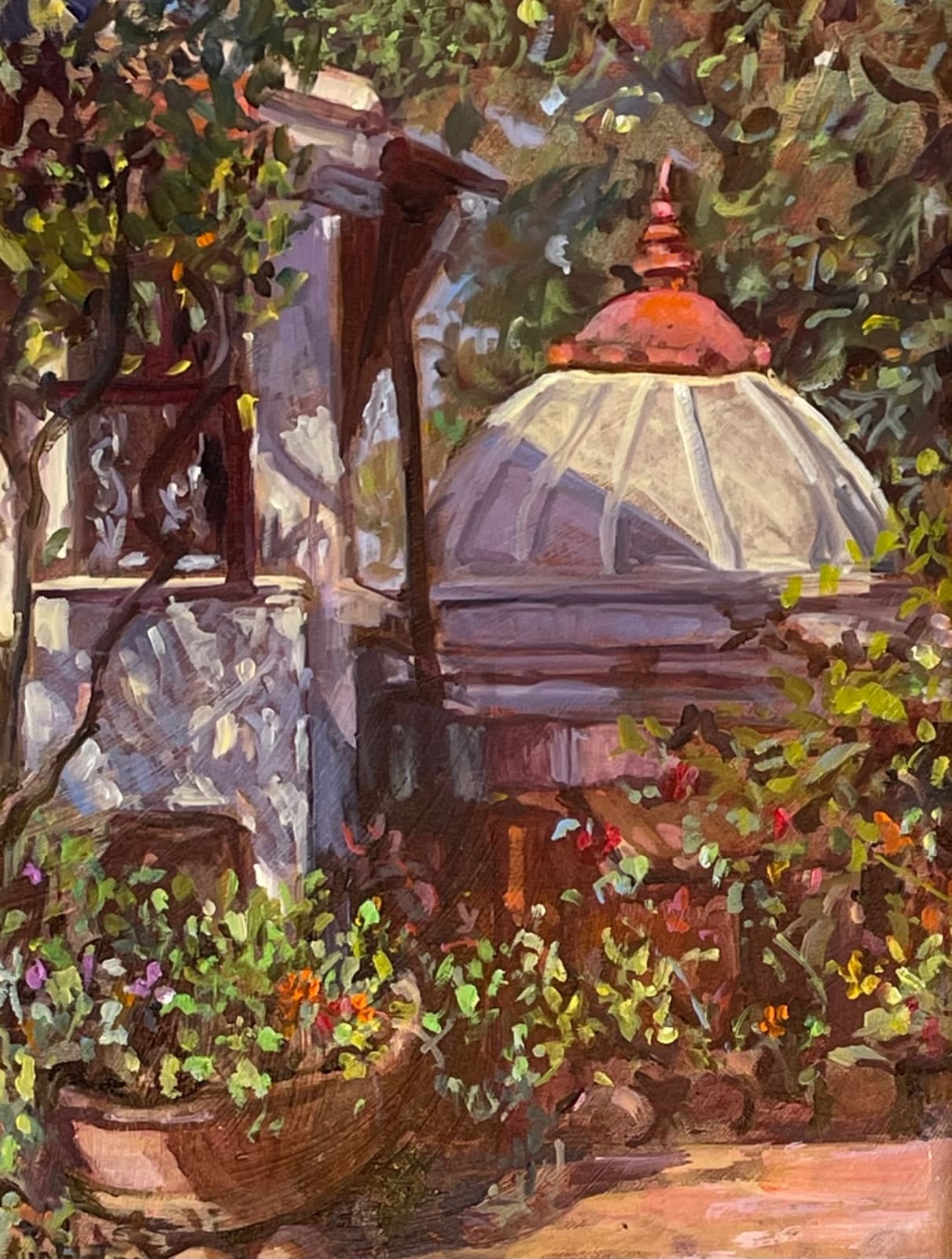 Sue Wales, Shadow on Small Temple, Ahilya Fort