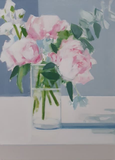 Myles Oxenford, Arrangement with Peonies, 2017