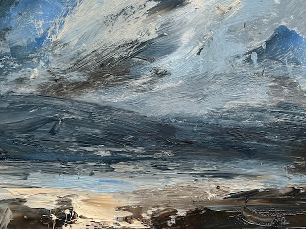 Louise Balaam NEAC, RWA, Big Clouds Above Applecross
