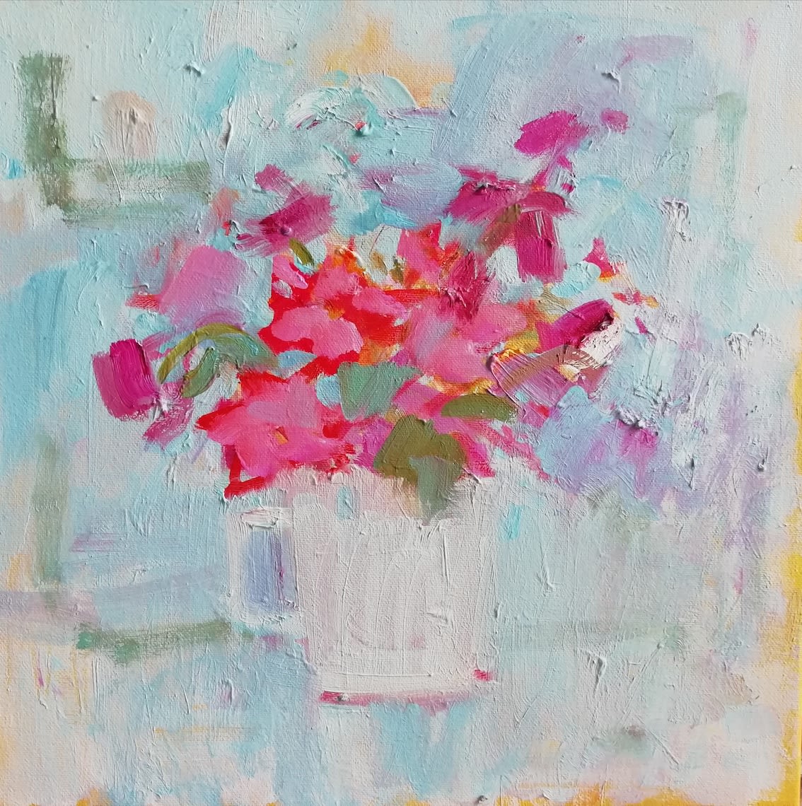 Jackie Philip, Mixed Flowers with Foxgloves, 2020