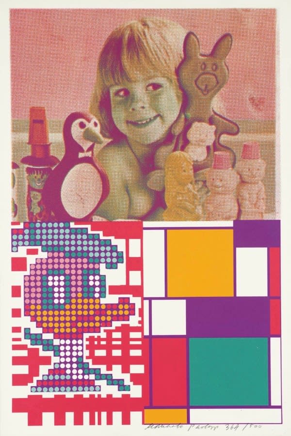 Eduardo Paolozzi, Donal Duck Meets Mondrian. From Moonstrips Empire News portfolio, 1967