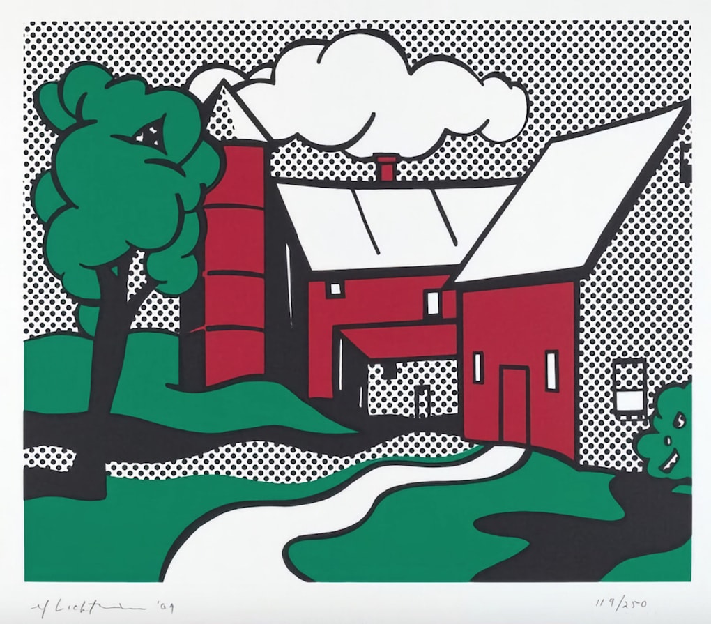 Roy Lichtenstein, Red Barn, 1969 David Simon Contemporary