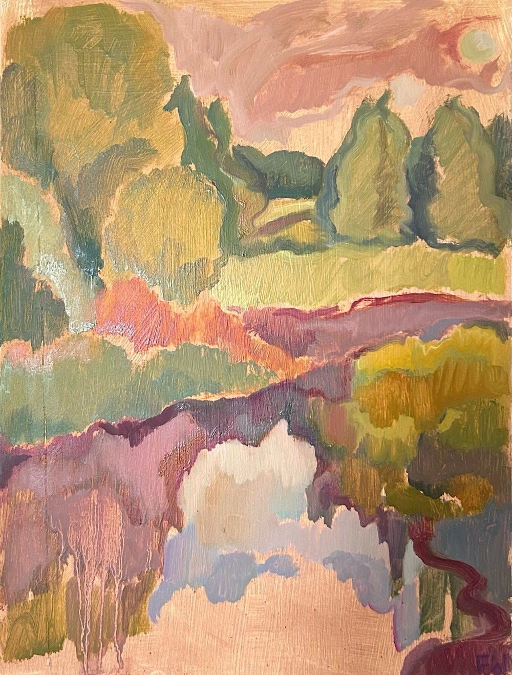 Frances Watts, Through the Waves Came the Voices of Birds Singing