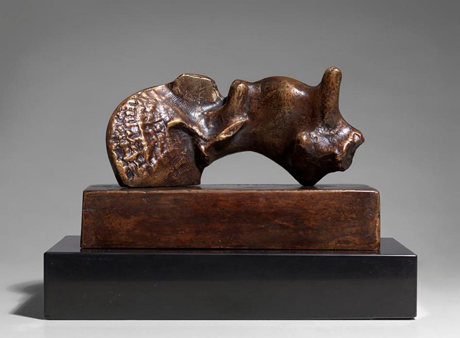 Henry Moore, Reclining Girl with Shell Skirt, 1980