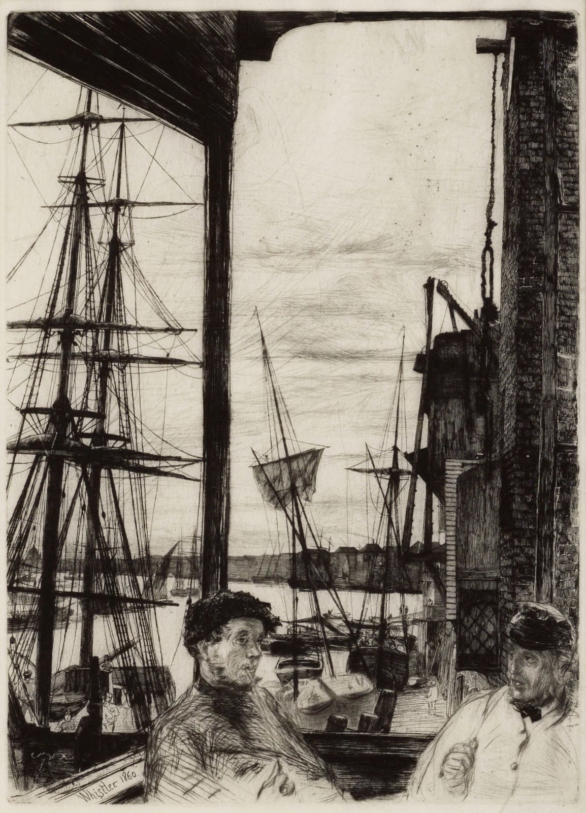James McNeill Whistler, Rotherhithe (Wapping), 1860