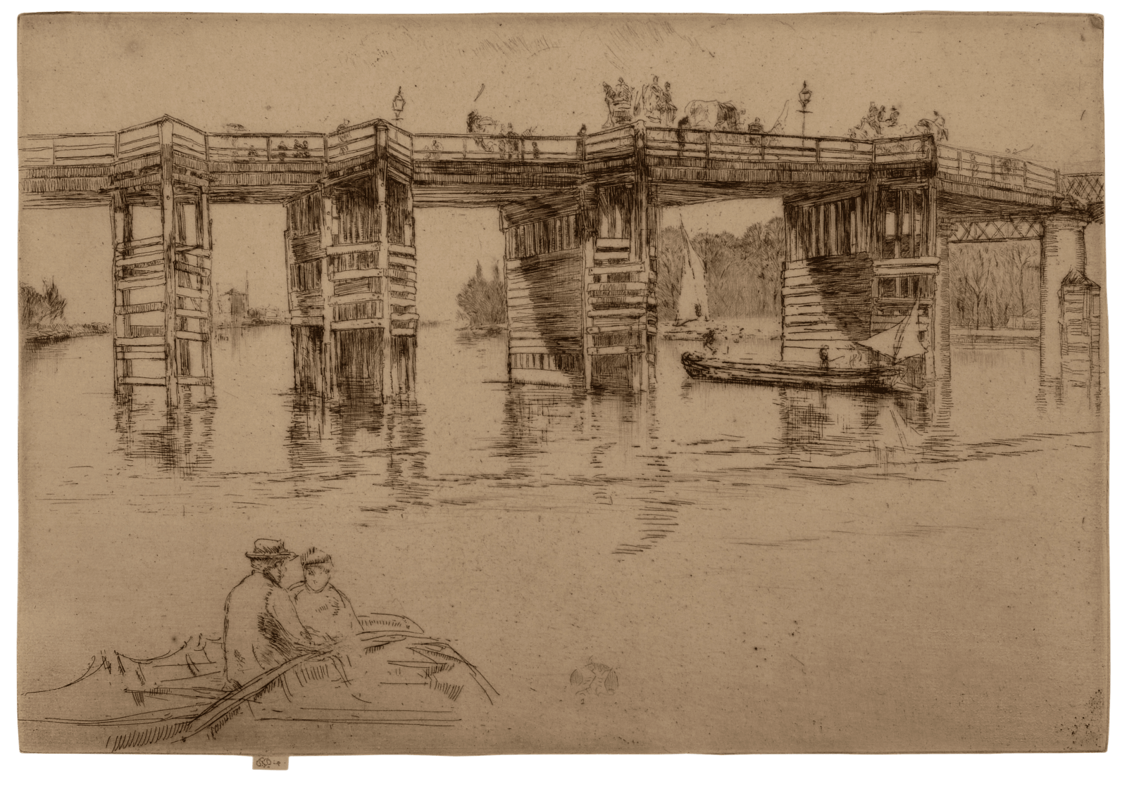 James McNeill Whistler, Old Putney Bridge, 1879