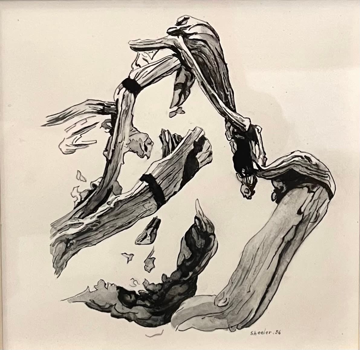 Charles Sheeler, Fallen Sequoia, 1956