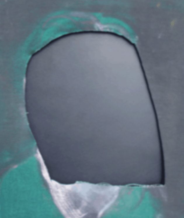 Francis Bacon, Untitled Cut, Study of a Head (Isabel Rawsthorne), 1967