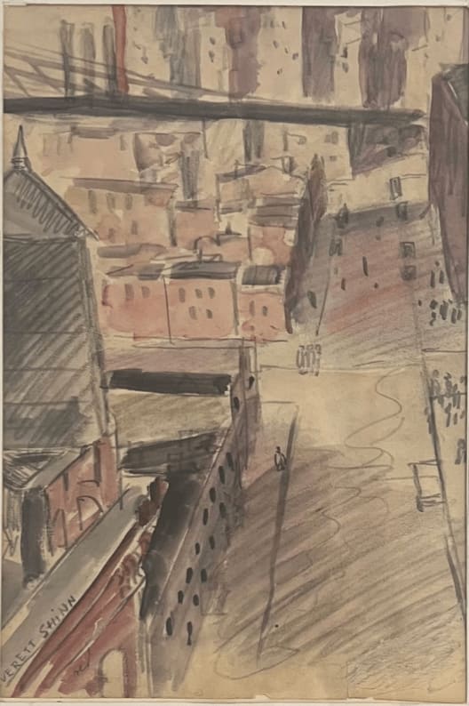 Everett Shinn, My City: Street Scene, c. 1905