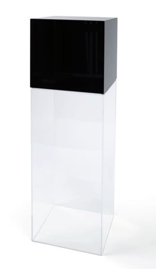Larry Bell, Cube 46 (Dark Grey), 2007