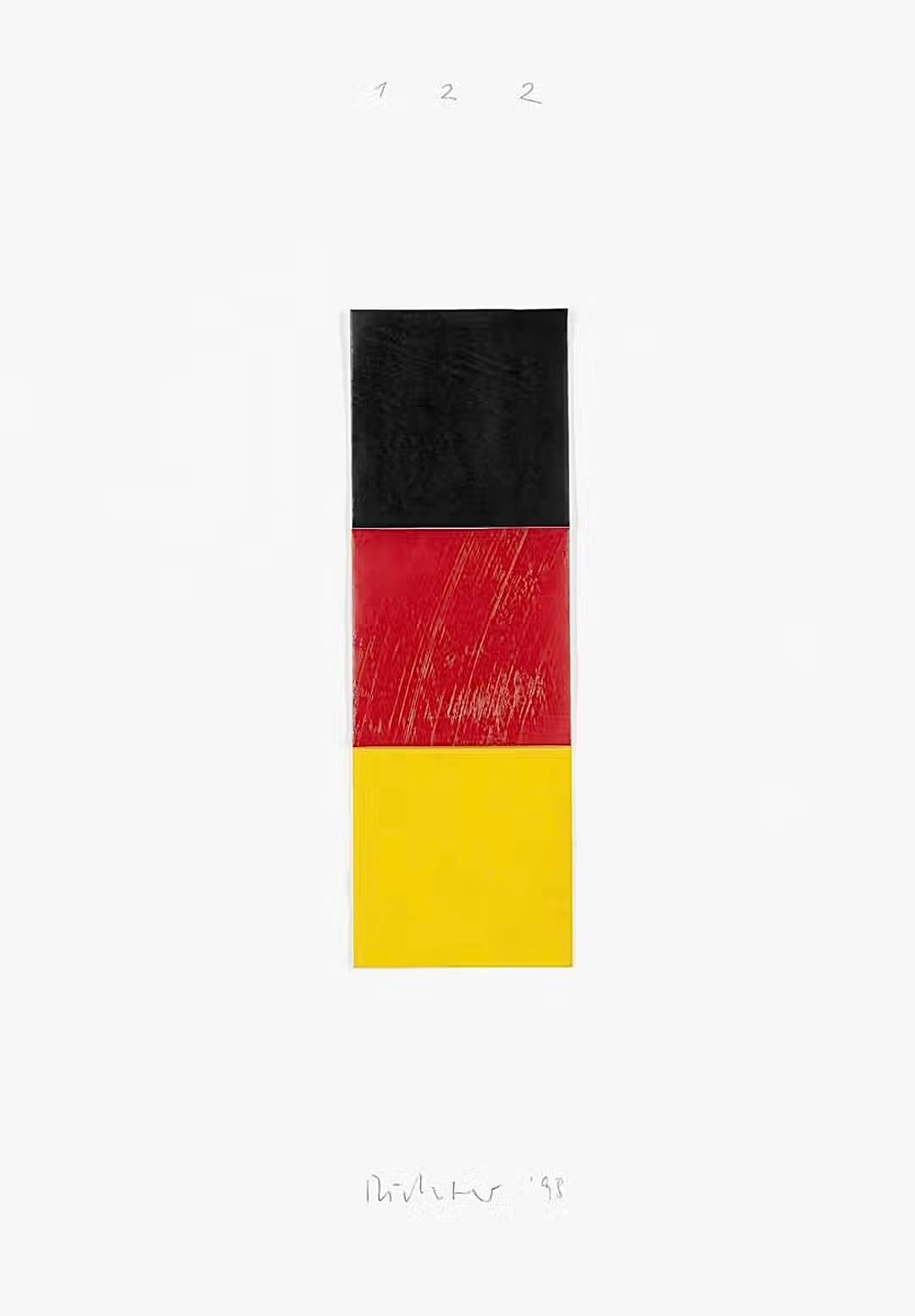 Gerhard Richter, Schwartz, Roy, Gold I, 1998