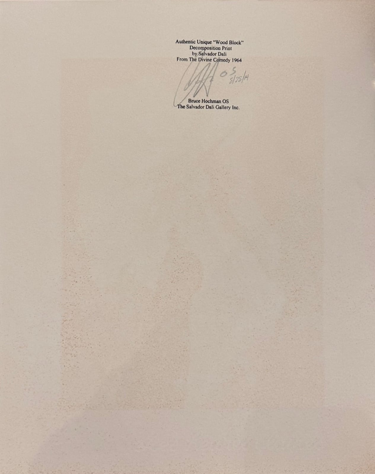 Salvador Dali, The Cross of Mars, Proof, 1960