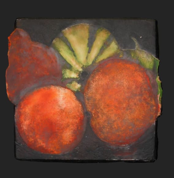 Donald Sultan, Melons and Peaches, 1988