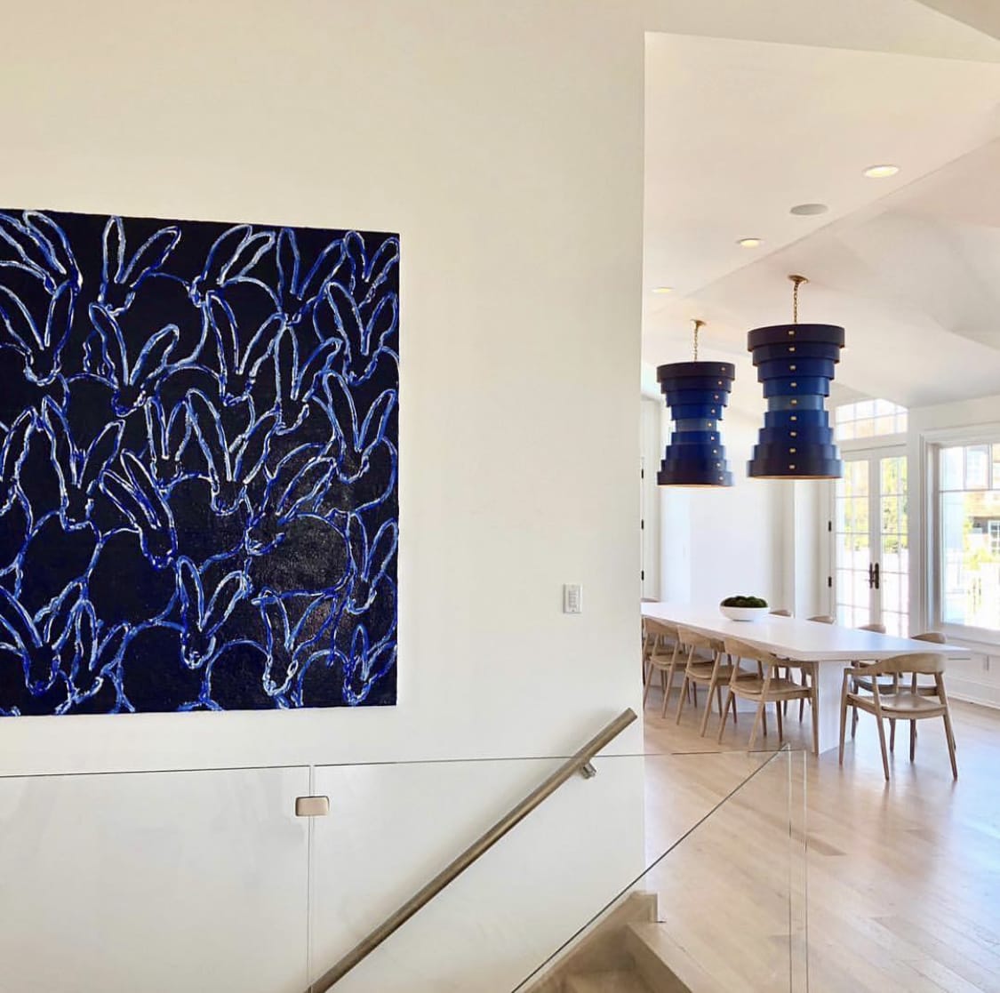 Hunt Slonem, Blue Diamond Dust Hutch, 2021