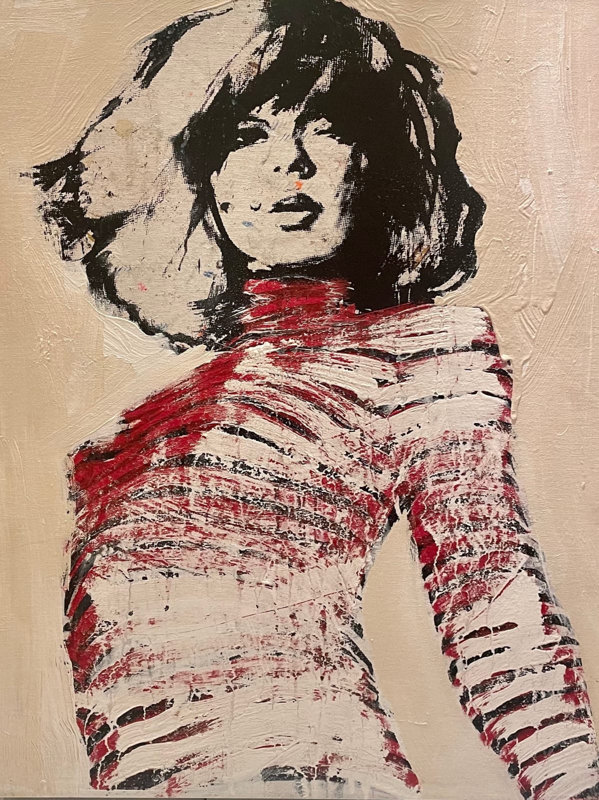 Daniel Maltzman, Rouge Stripe Girl, 2020