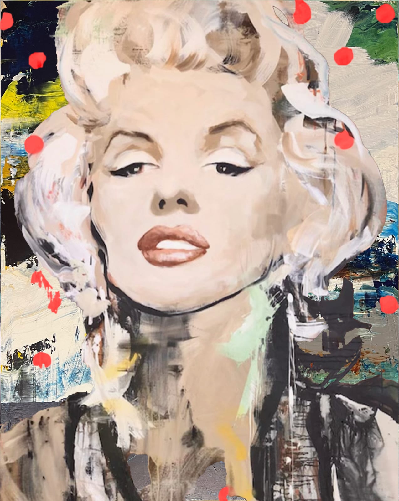 Daniel Maltzman, Platinum Grace with Orange Sparks, 2023